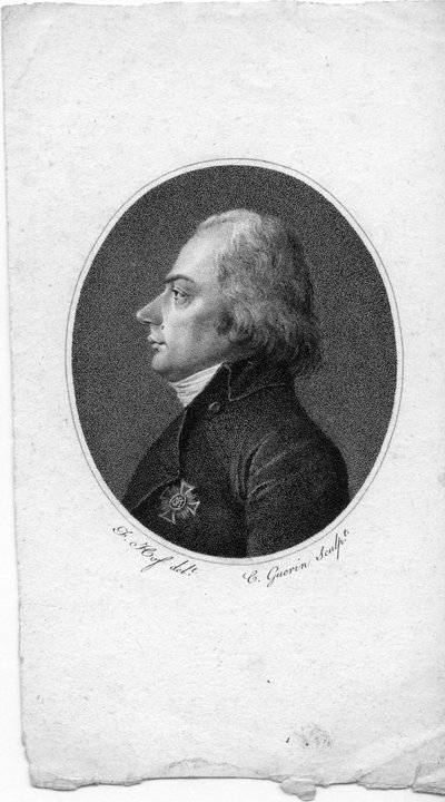 Engraved Portrait by Gabriel Christophe Guerin